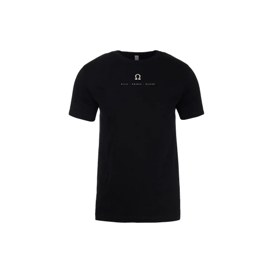 Black front flat lay