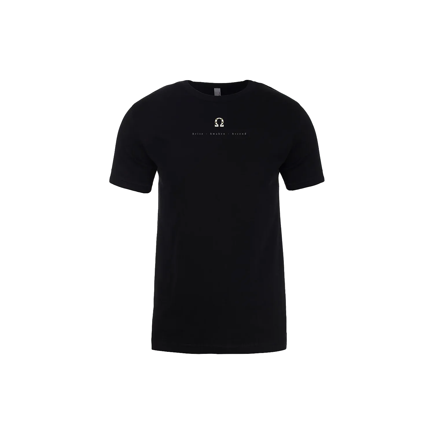 Black front flat lay