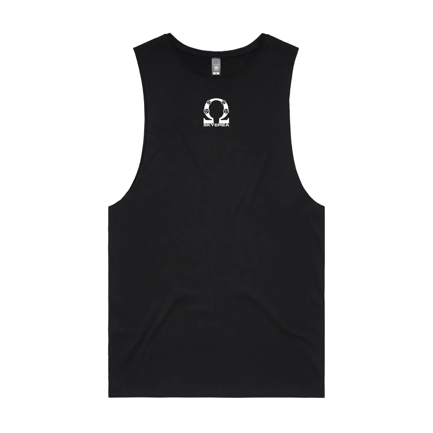 Black front flat lay