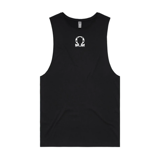 Black front flat lay
